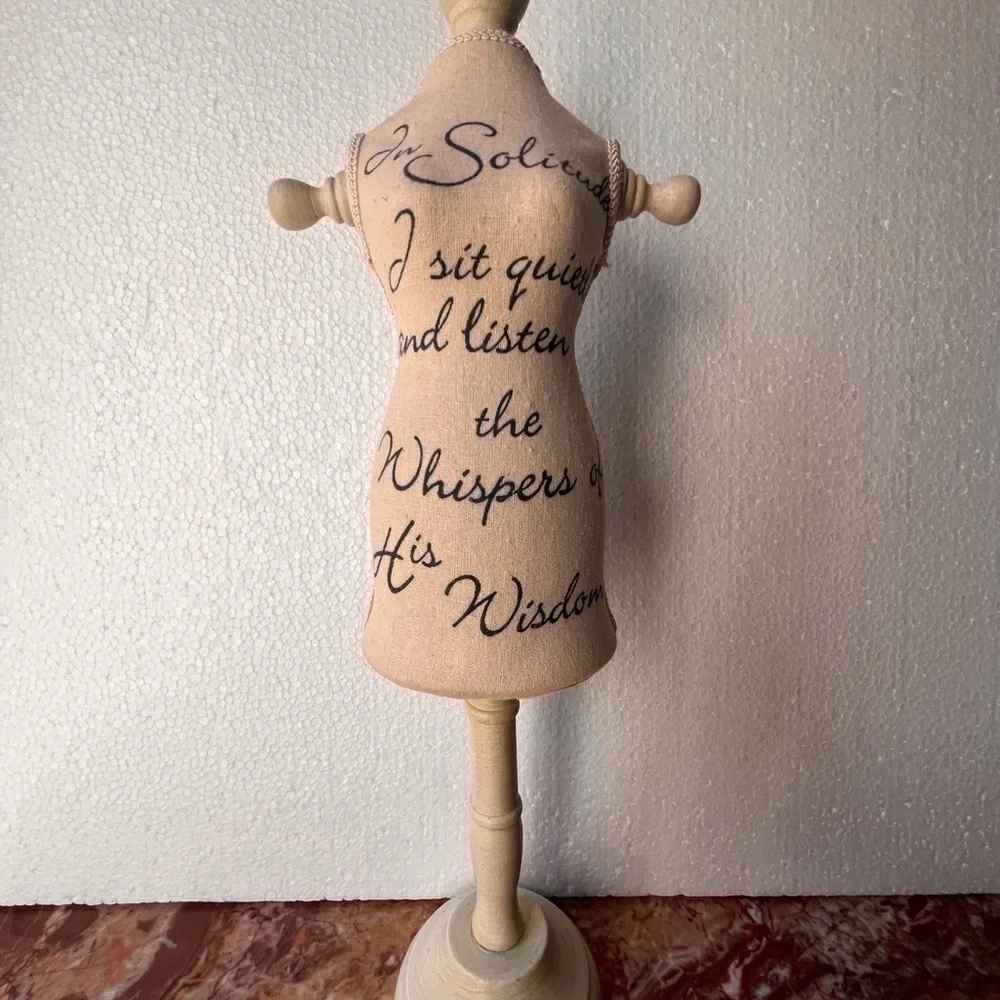 Vintage female form jewelry display holder